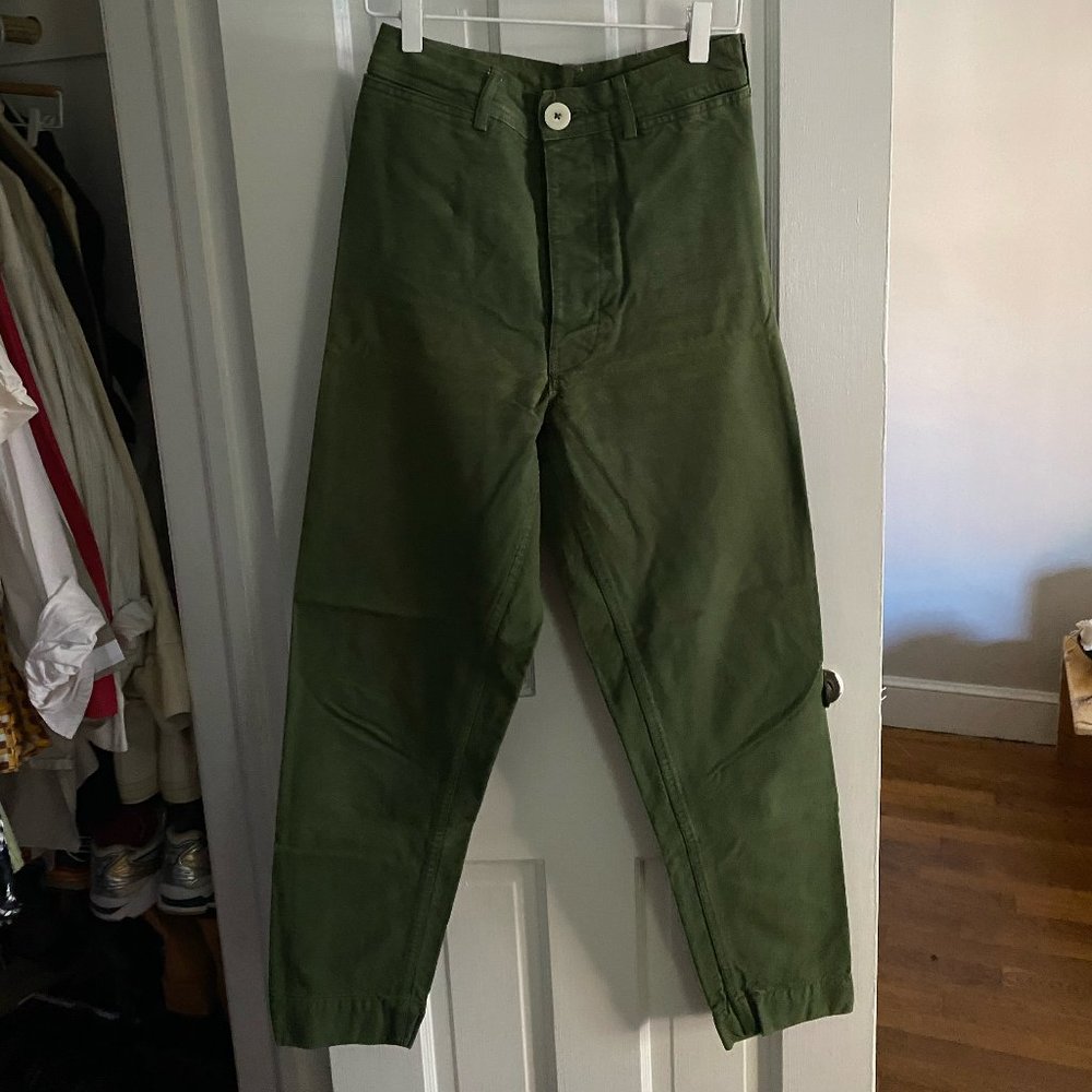 Jesse Kamm Ranger Pants Olive Size 6 Tailored Waist